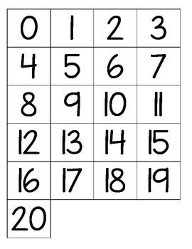 the numbers are arranged in rows to make it easier for children to learn how to read them