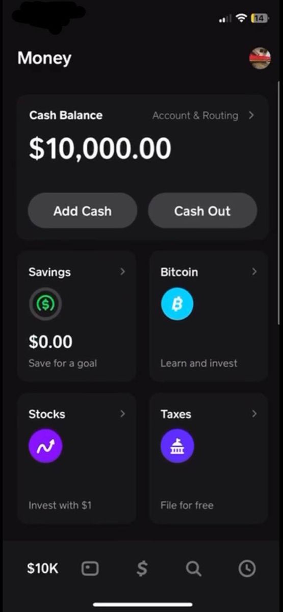 an iphone screen showing the cash app