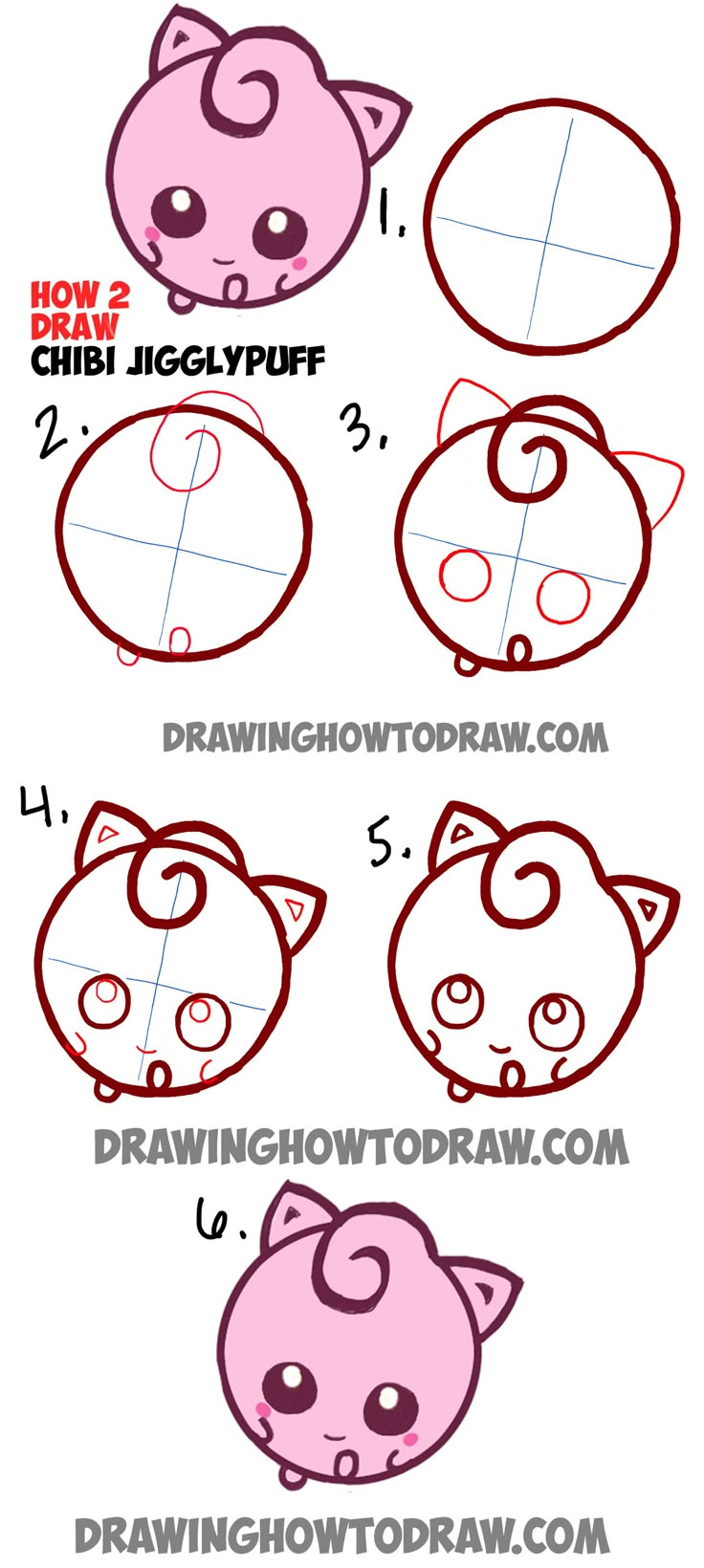 step by step instructions for how to draw a pig