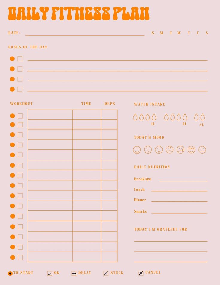 #Workout_Planner_Template #Daily_Fitness_Planner #Fitness_Tracker_Printable #On_Task Daily Workout Planner, Workout Planner Template, Daily Fitness Planner, Gym Planner, Planner Workout, Fitness Tracker Printable, Retro Fitness, Tracker Free, Workout Planner