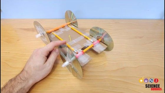 Make a Rubber Band-Powered Car | Science Project in 2024 | Rubber bands ...