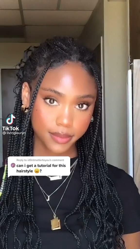 hairstyle w braids [Video] in 2021 Curly hair videos, Hair braid