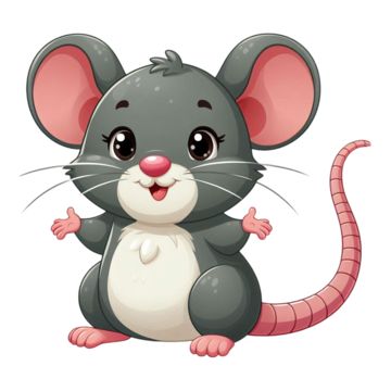 a gray mouse sitting on its hind legs