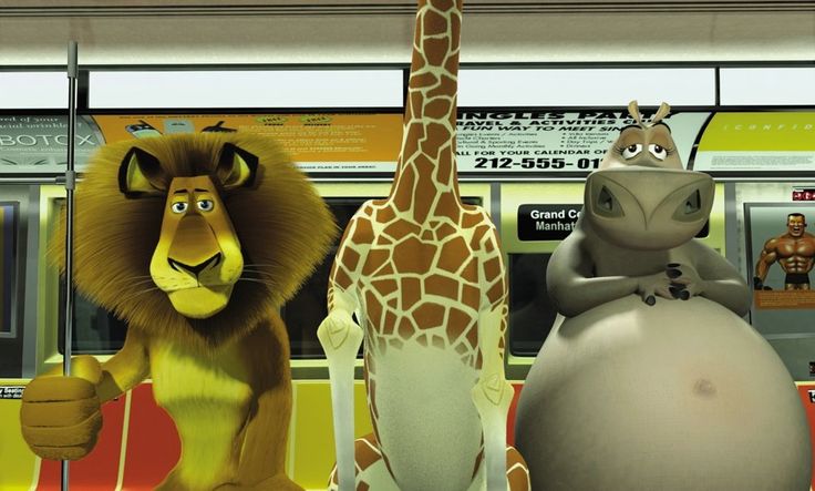 the characters in madagascar are standing next to each other