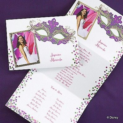 Sweet Masquerade - Tiana - Invitation with Photo | Sweet sixteen ...