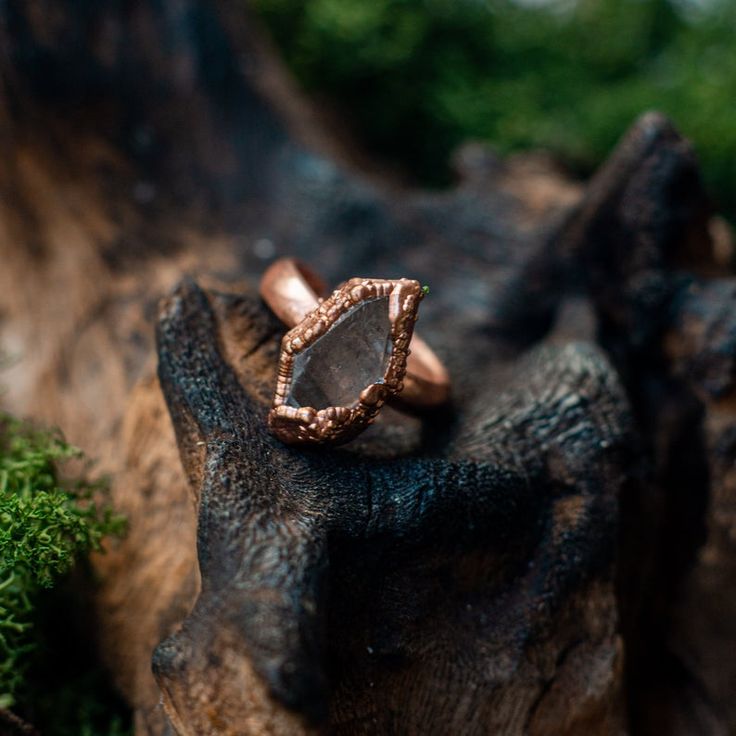 Copper jewelry ring with quartz gift to a woman Jewelry | Etsy Copper Gemstone Jewelry As Gift, Copper Gemstone Jewelry For Gift, Copper Gemstone Jewelry Gift, Gemstone Copper Jewelry Gift, Rose Gold Spiritual Rings For Gift, Handmade Spiritual Ring Jewelry, Spiritual Rose Gold Ring Jewelry, Handmade Rose Gold Open Ring Jewelry, Spiritual Style Rose Gold Ring