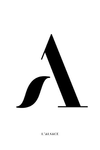 the letter a is made up of black letters