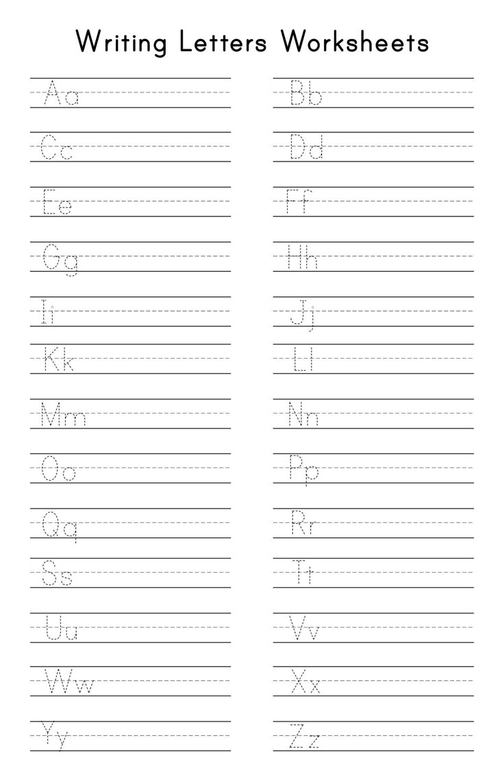 writing letters worksheets for preschool and pre - school students to practice their handwriting skills