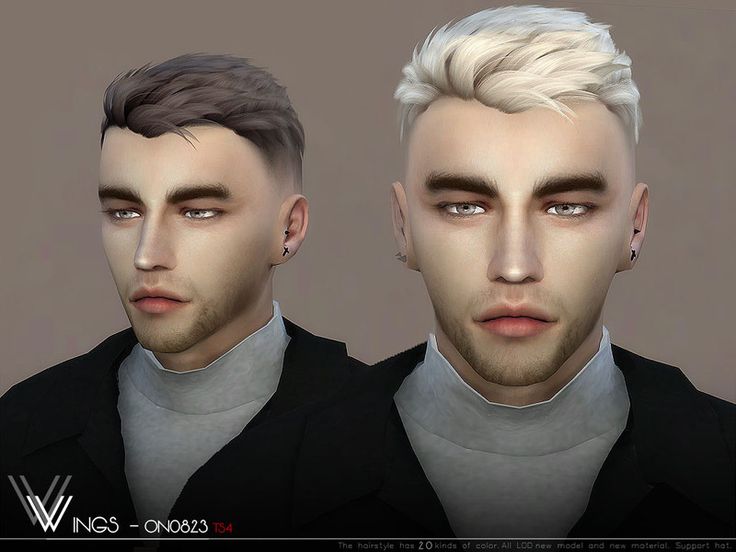 The Sims Resource's WINGS-ON0705 hair - Short hairstyles ~ Sims 4 Hairs Sims 4 Hair Male, Baby Boy Hairstyles, Sims 4 Dresses, The Sims 4 Download, Emo Hair, Sims Hair, Funky Hairstyles, Sims 4 Cas