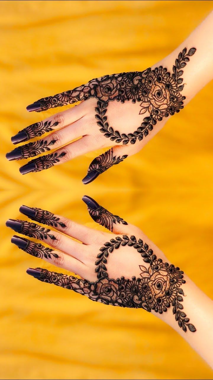 hennabysid #SidProduction Easy beautiful back hand mehndi design ...