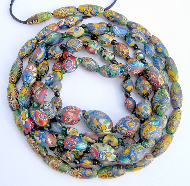 From my collection: Antique Venetian beads circa early 1900's Ancient Beads, Bead Collection, Fancy Beads, Venetian Glass, Trade Beads, My Collection, Murano Glass, Glass Beads, Beads