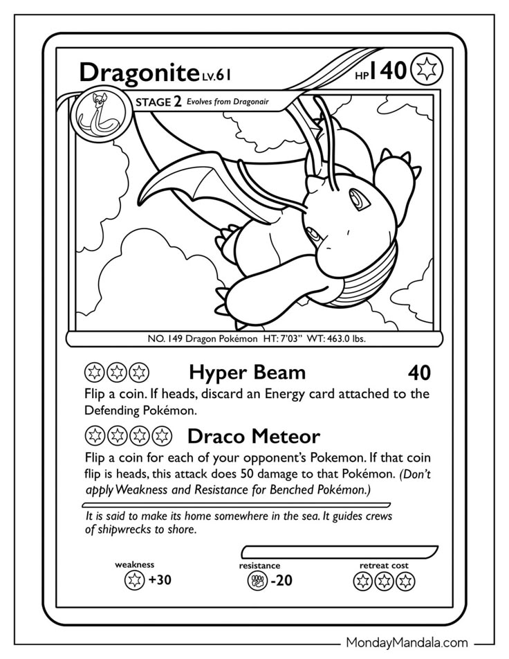 20 Pokemon Card Coloring Pages (Free PDF Printables) | Pokemon coloring ...