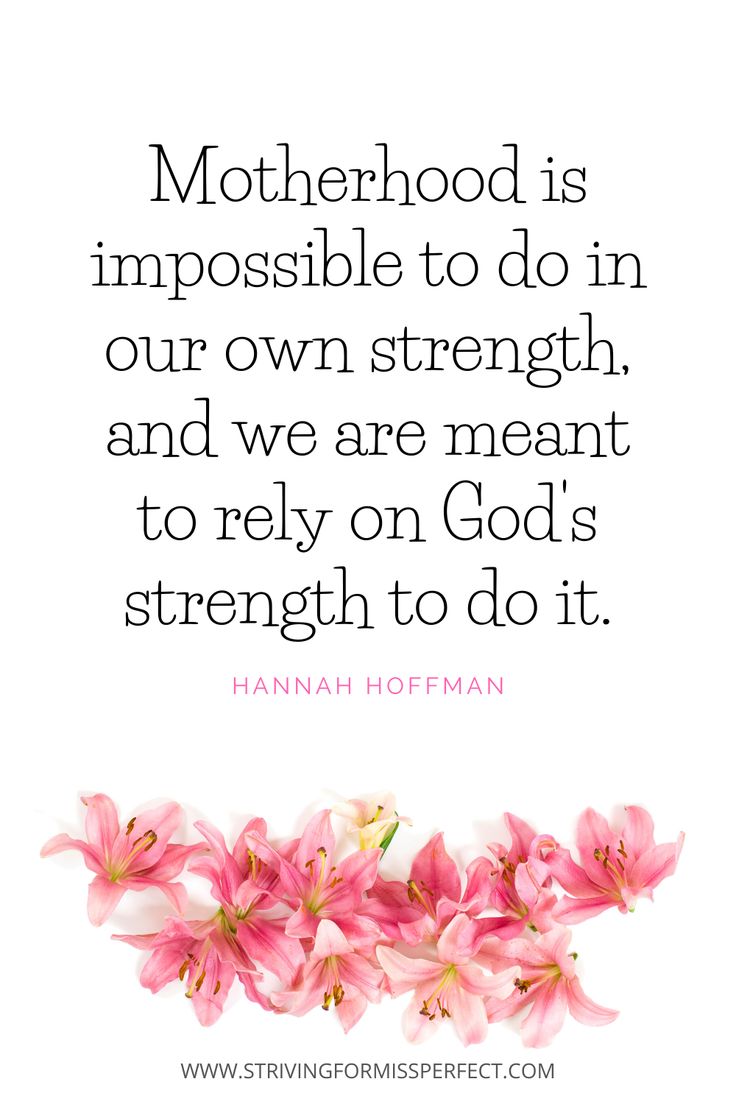 Christian Motherhood Quote | Quotes about motherhood, Christian ...