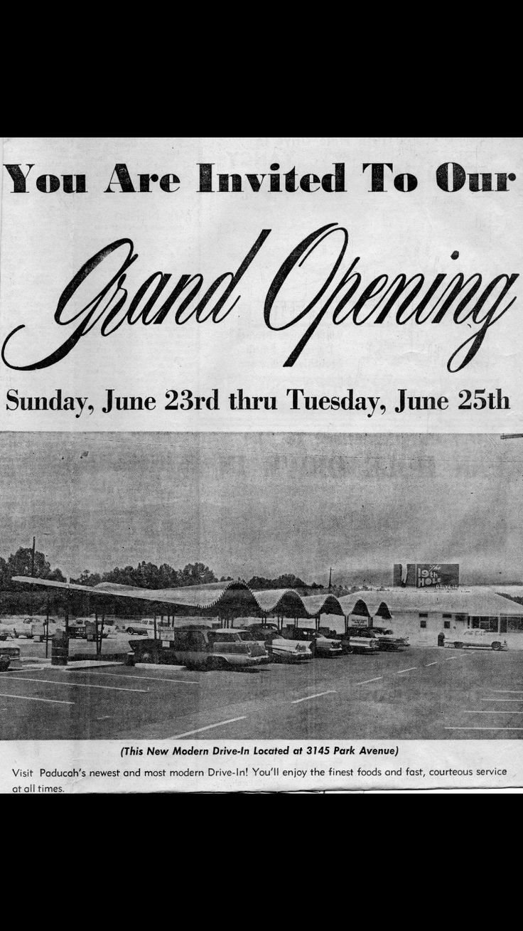 an old newspaper advertisement for grand opening