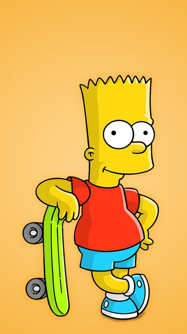 simpson wallpaper for mobile phone The Simpson Painting, Bart Simpson Skateboard, Drawing Bart Simpson, How To Draw Bart Simpson, Bart Simpson Art Drawings, Bart Simpson Tattoo Design, Bark Simpson, Bart Simpson Aesthetic, Bart And Homer Simpson