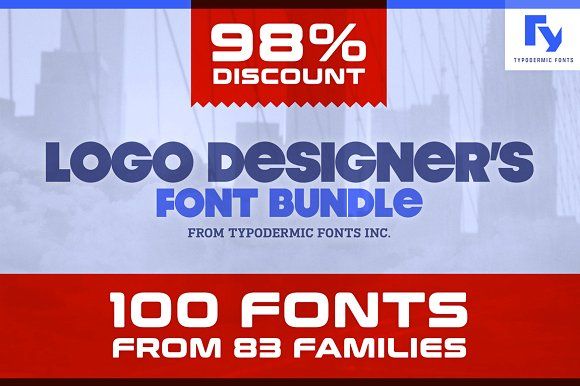 Logo Designer’s Font Bundle by Typodermic Fonts Inc. on @creativemarket ...