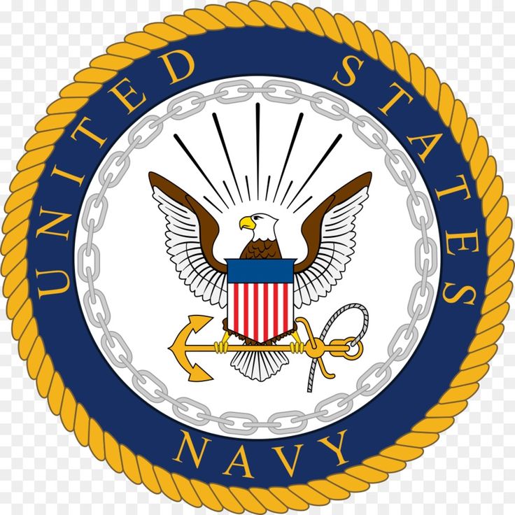 the united states navy seal with an eagle and anchor on it's center circle