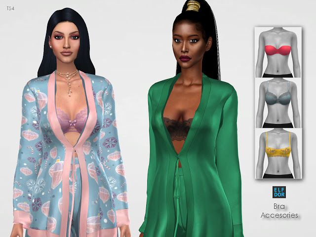 Bra Accessories - ELFDOR Bra Accessory, Sims 4 Cas Mods, Ruffled Crop Top, The Sims 4 Pc, Sims 4 Download, Sims 4 Cc Makeup, Sims 4 Teen, The Sims 4 Download, Sims4 Clothes