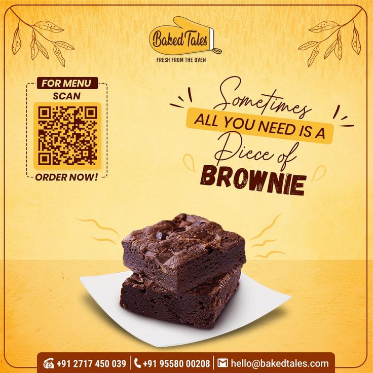 Brownie Brownie Menu Design, Baking Advertising Ideas, Brownies Poster Design, Fudgy Brownies Aesthetic, Brownie Images, Dessert Graphic Design, Aussie Bites, Brownies Ideas, Layout Product