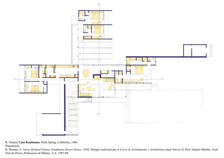 an architectural drawing shows the floor plan for a building with multiple levels and different rooms