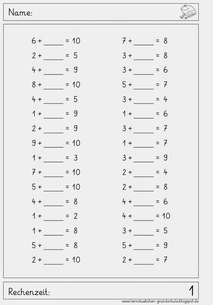 Ma 1 Rechnen bis 10 | Mathe unterrichten, Mathematik lernen, Rechnen