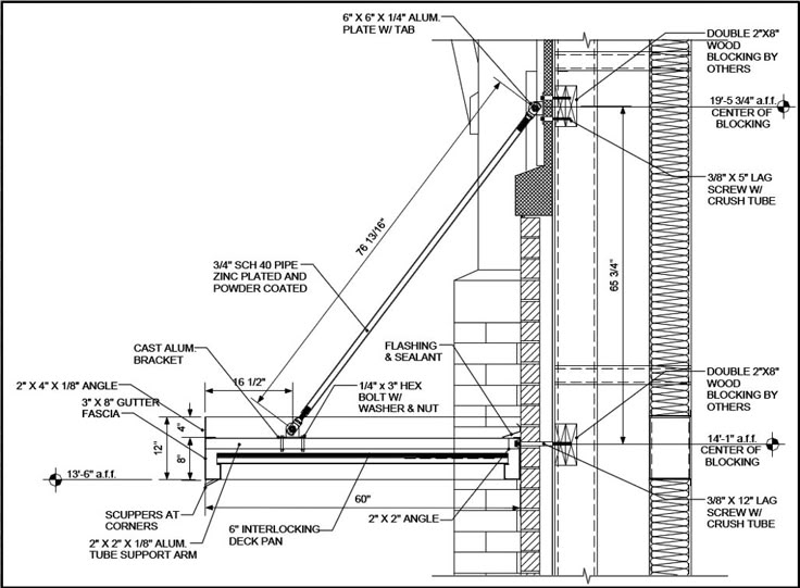 an architectural drawing showing the details for a window