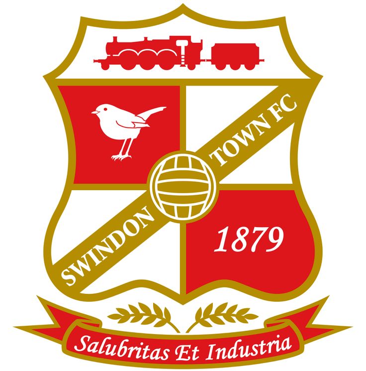 the logo for swindon town football club, 1897 with a bird on it