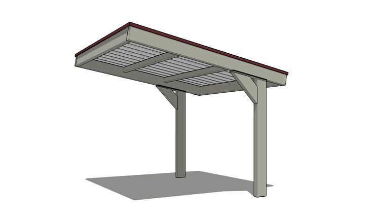 a 3d rendering of a pergolated structure