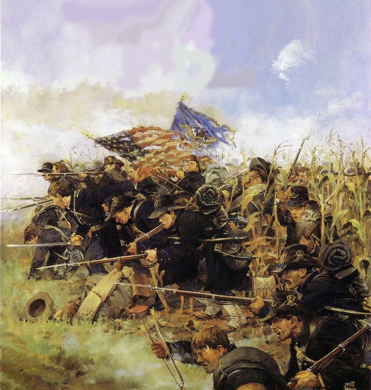 an image of a painting of soldiers in the field