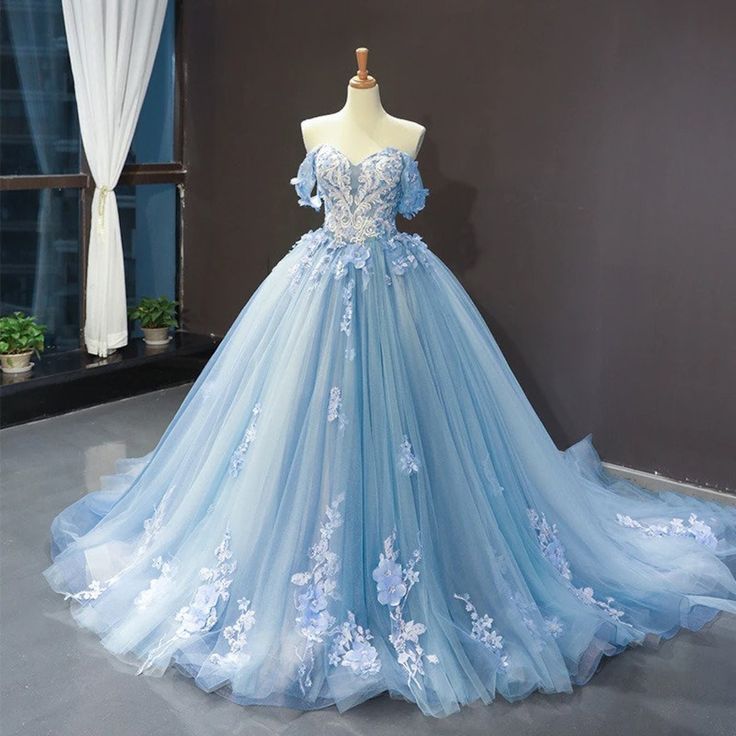 This Womens Dresses item by SustainableArtDesign has 365 favorites from Etsy shoppers. Ships from China. Listed on Apr 3, 2023 Blue Tulle Ball Gown For Quinceanera, Blue Gown For Quinceanera During Prom Season, Blue Tulle Gown For Quinceanera, Princess Style Blue Evening Dress For Debutante Ball, Blue Princess Gown With Sweetheart Neckline, Blue Tulle Quinceanera Dress For Banquet, Light Blue Tulle Ball Gown For Debutante Ball, Tulle Quinceanera Dress For Prom Season, Fitted Blue Quinceanera Dress For Banquet