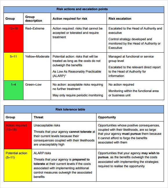 Risk Management Process Example