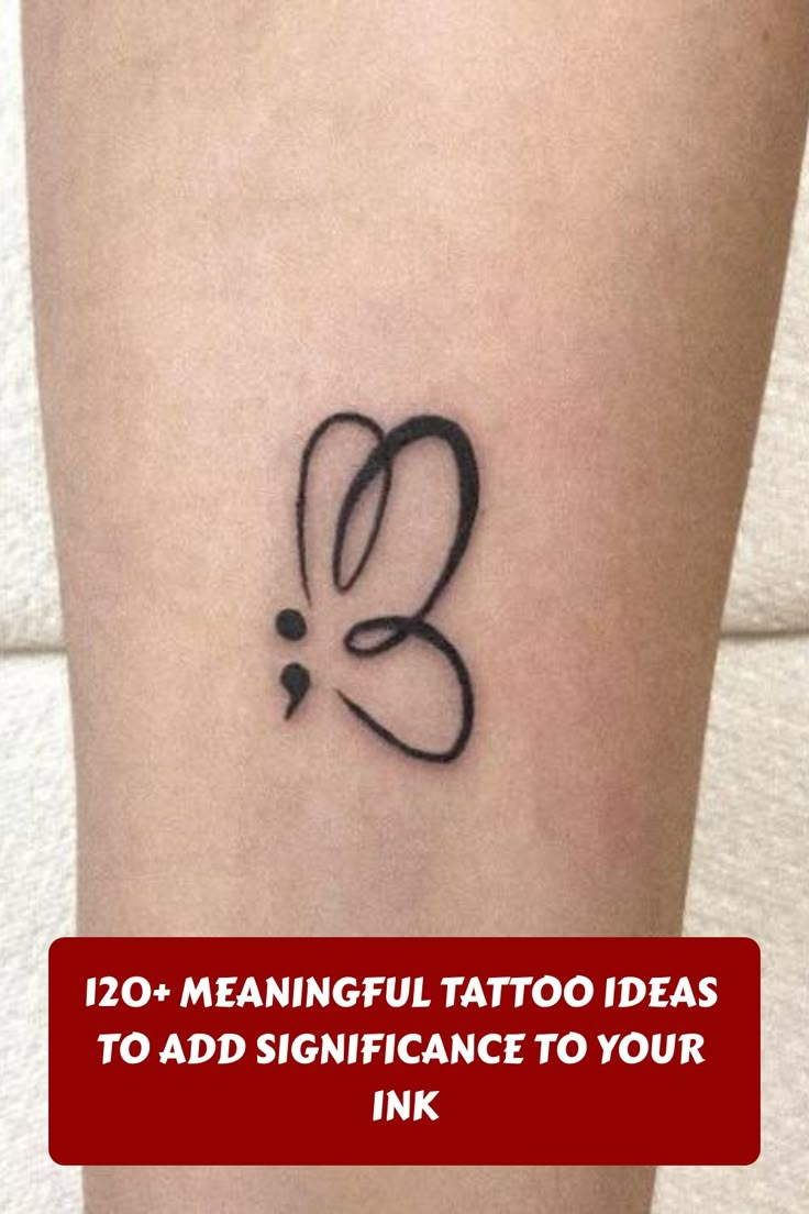 a small tattoo on the leg that says,'20 - mannuful tattoo ideas to add significance to your ink