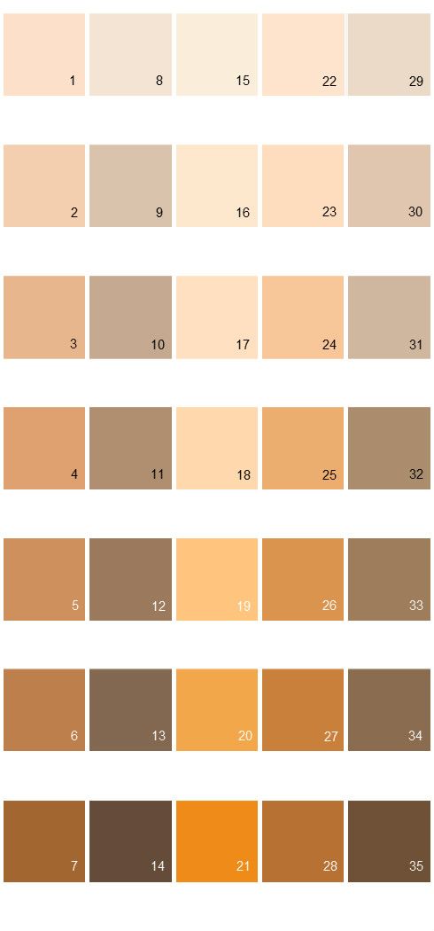 the shades of gray are shown in this color chart