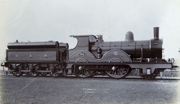 an old black and white photo of a train