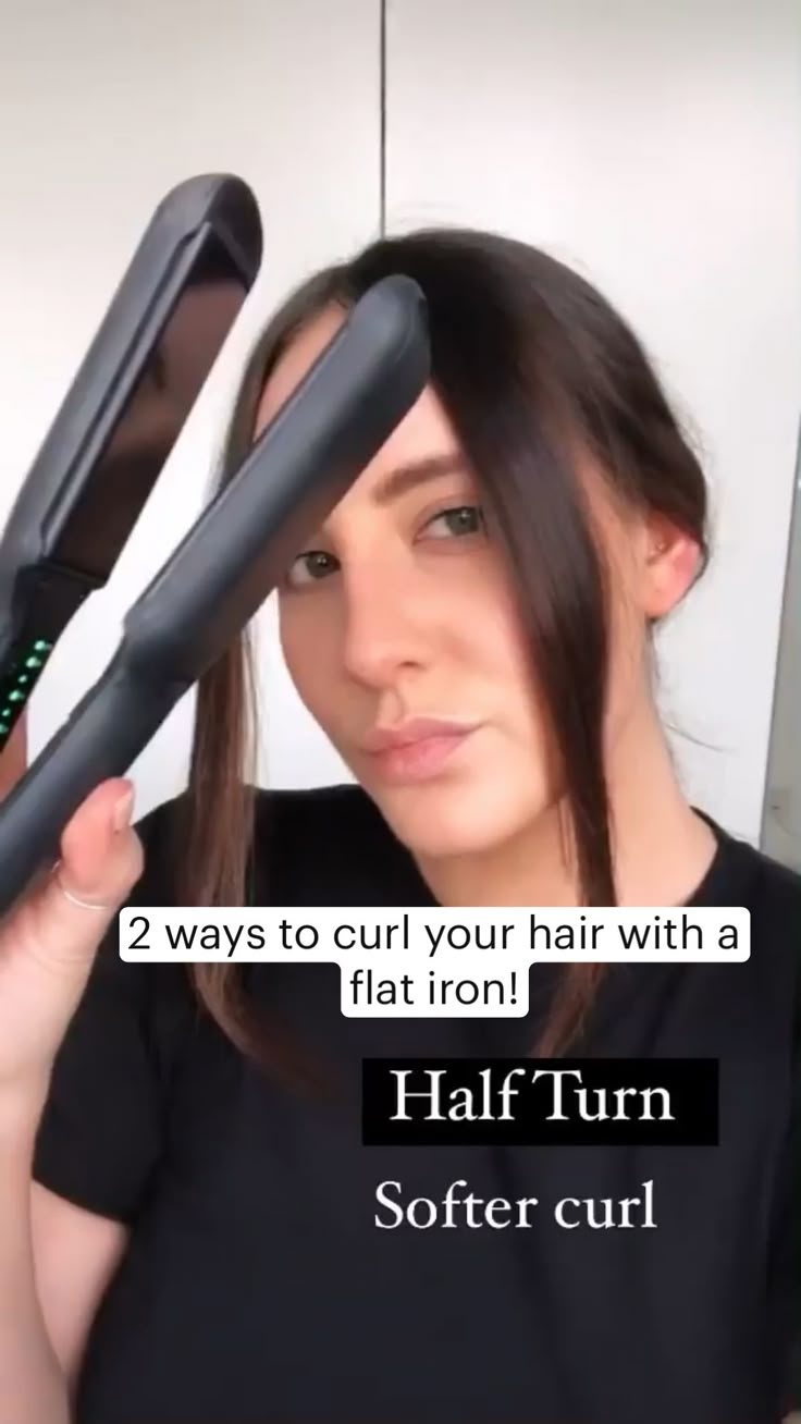 FLAT IRON CURL TUTORIAL 2 ways to curl your hair with a flat iron