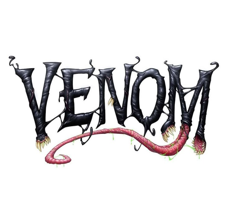 Venom Typographic Poster