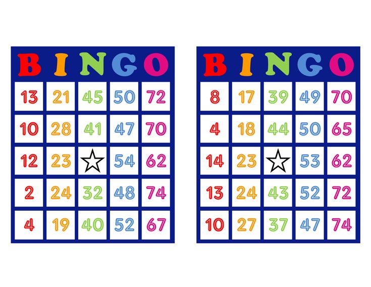 Pin on Printable bingo cards