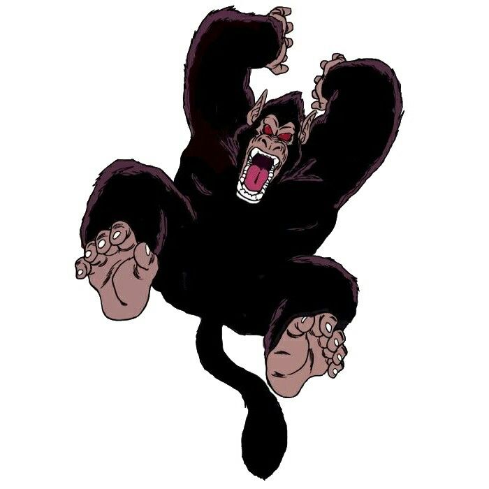 a drawing of a monkey with its mouth open and hands in the air, while it is