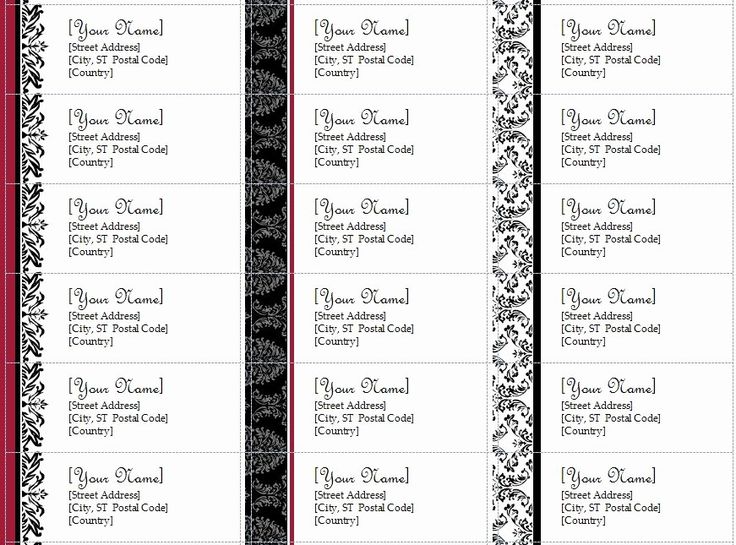 Free Printable Return Address Labels Templates