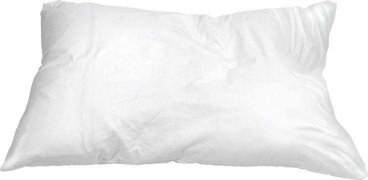 a white pillow on a white background