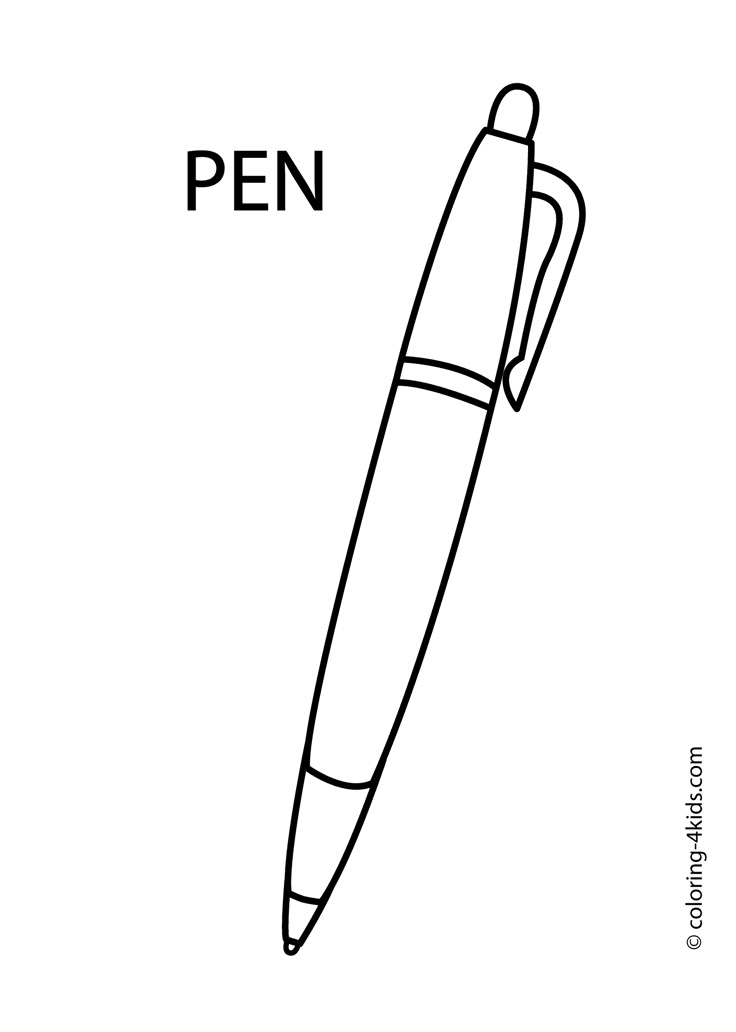 a pen with the word pen written in it