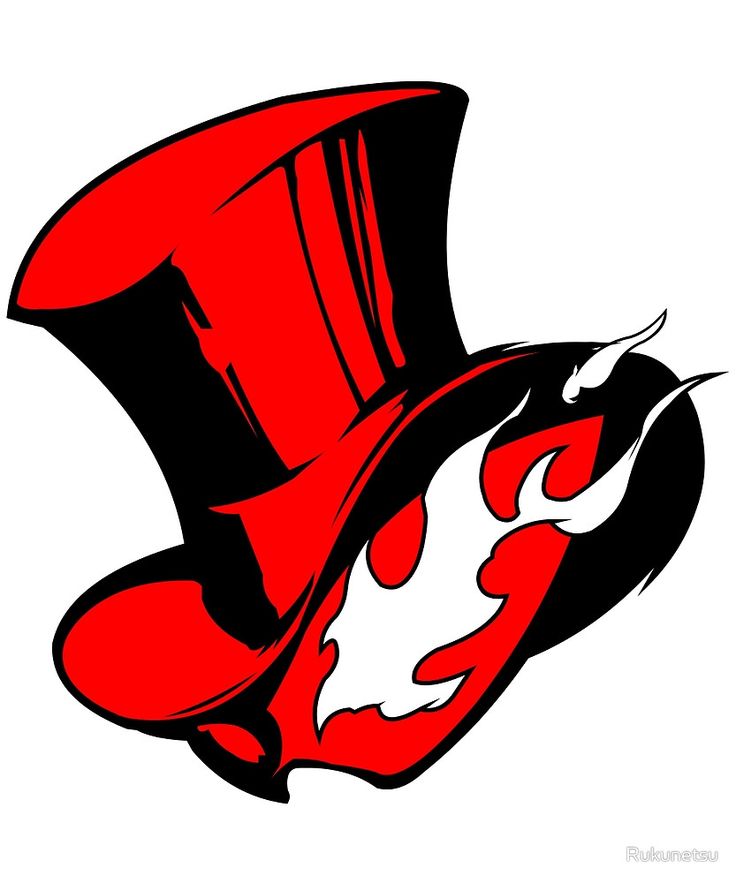 an image of a top hat with flames coming out of the bottom and red on the side