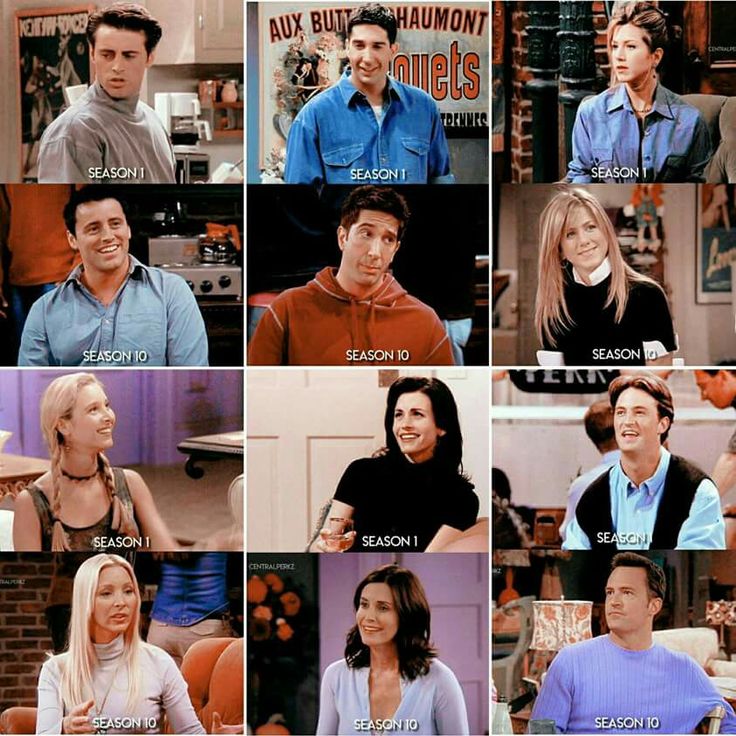 the many faces of friends on tv