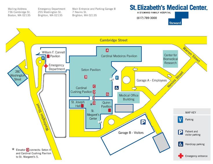 Directions & Campus Map | St. Elizabeth's Medical Center | Campus map ...