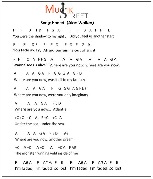 the music sheet for musket street