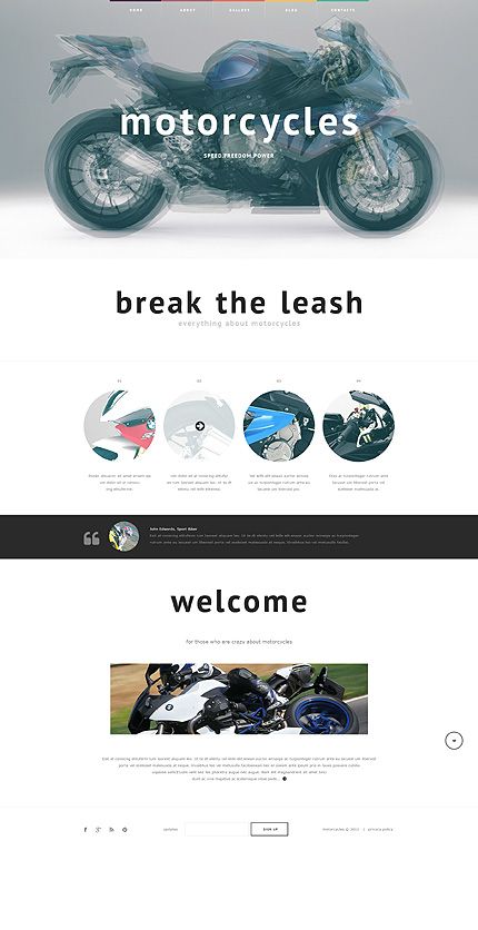 an image of a motorcycle shop website