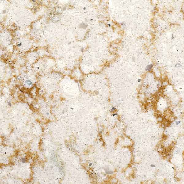 a close up view of the surface of a counter top with brown and white speckles