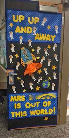 Idea behind register and on walls | Teacher appreciation doors ...