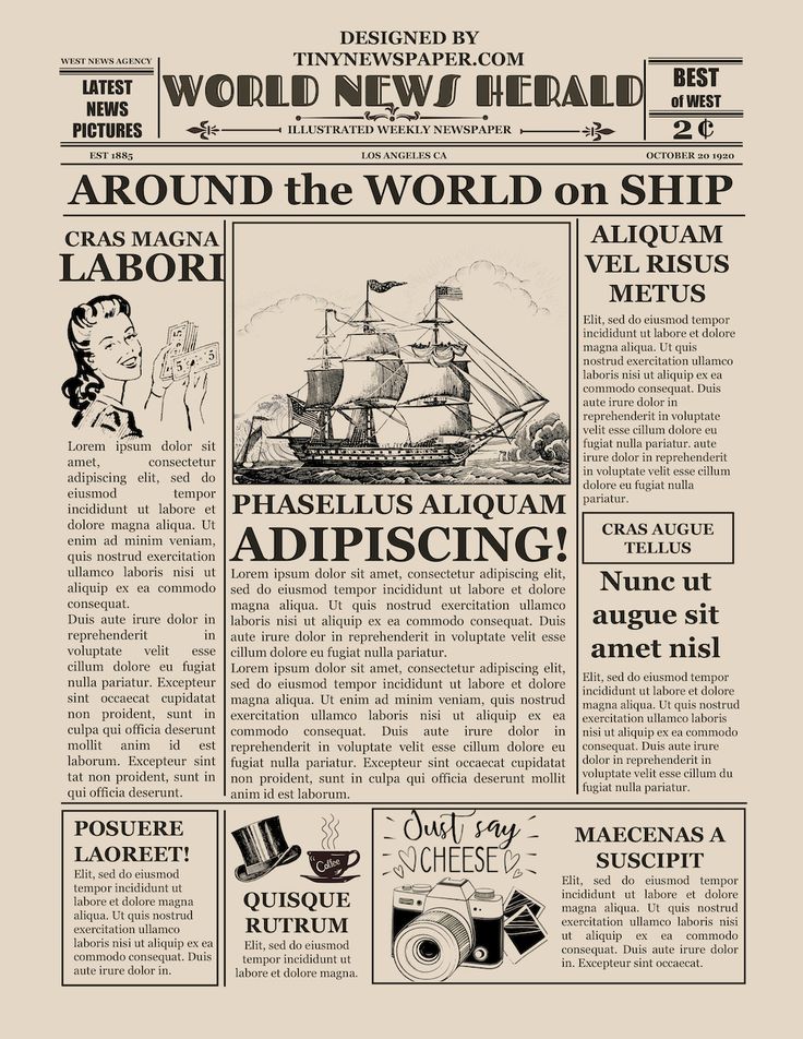 the front page of a newspaper with an image of a ship on it's cover