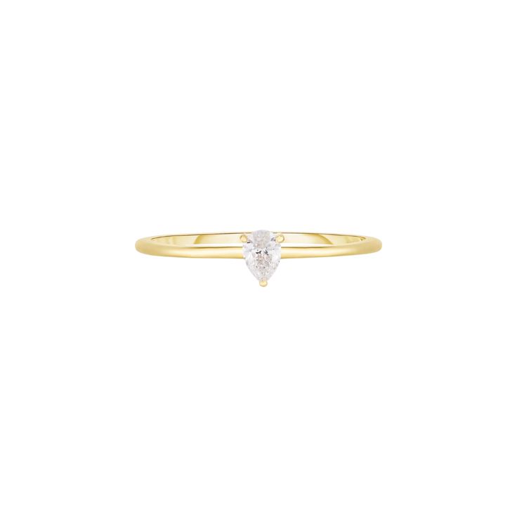 Indulge in the irresistible charm of our mini diamond pear ring - it simply couldn't be any cuter! This dainty yet eye-catching piece is the ultimate statement ring. Whether you're treating yourself or searching for the perfect gift, this ring promises to captivate hearts and elevate any look. Available in 14k Yellow Gold, White Gold, Rose Gold Pear Carat Weight: 0.10 cts Diamond Color: G / Clarity: SI1 Made to order. Lead time is 4 weeks. Benefits of Solid 14k Gold Jewelry Most loved for its du Dainty Pear-shaped White Gold Jewelry, Dainty Pear-shaped Hypoallergenic Jewelry, White Pear-shaped 14k Gold Jewelry, Fine Jewelry Pear-shaped Single Diamond Ring, Fine Jewelry 14k Gold Pear-shaped Diamond Ring, Diamond Signet Ring, Pear Ring, Custom Wedding Rings, Station Necklace